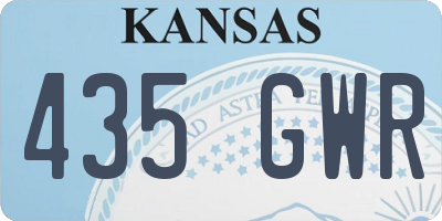 KS license plate 435GWR