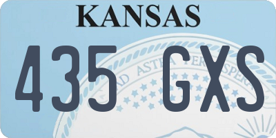 KS license plate 435GXS