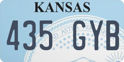 KS license plate 435GYB