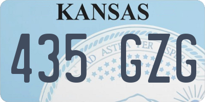 KS license plate 435GZG