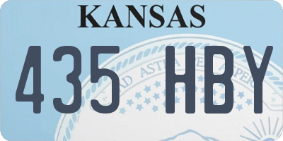 KS license plate 435HBY