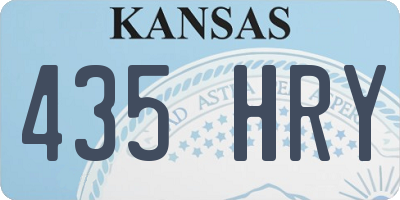 KS license plate 435HRY