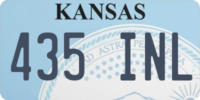 KS license plate 435INL