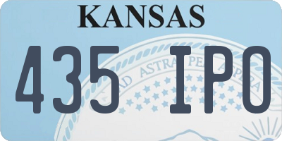 KS license plate 435IPO