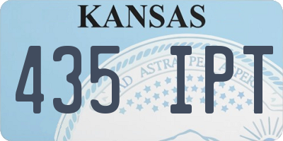 KS license plate 435IPT