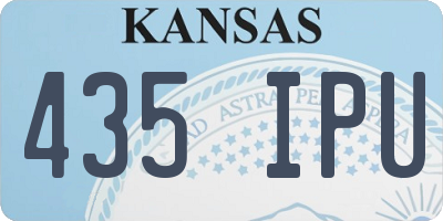 KS license plate 435IPU