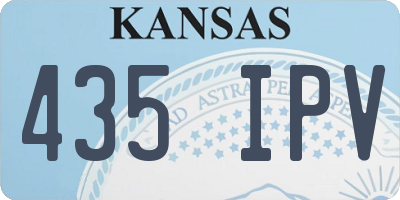 KS license plate 435IPV