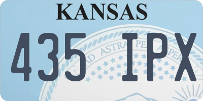 KS license plate 435IPX