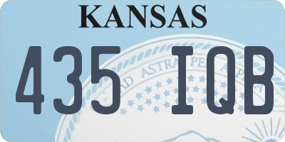 KS license plate 435IQB
