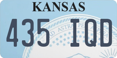 KS license plate 435IQD