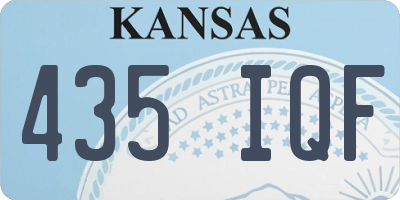 KS license plate 435IQF
