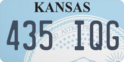 KS license plate 435IQG