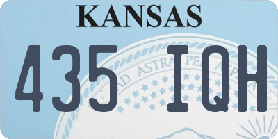 KS license plate 435IQH