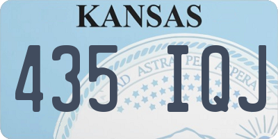KS license plate 435IQJ