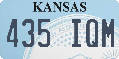 KS license plate 435IQM