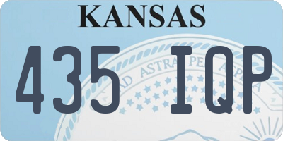 KS license plate 435IQP