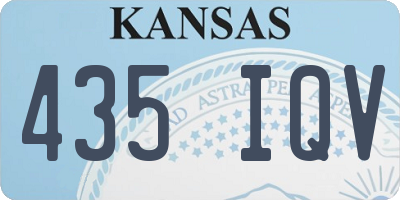 KS license plate 435IQV