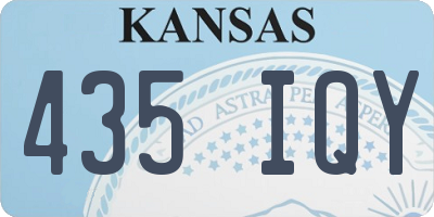 KS license plate 435IQY