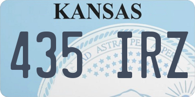 KS license plate 435IRZ
