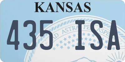 KS license plate 435ISA