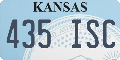 KS license plate 435ISC