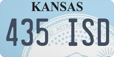 KS license plate 435ISD