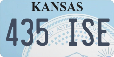 KS license plate 435ISE