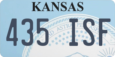 KS license plate 435ISF