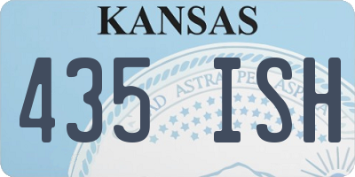 KS license plate 435ISH