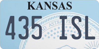 KS license plate 435ISL