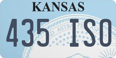 KS license plate 435ISO
