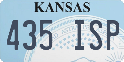 KS license plate 435ISP