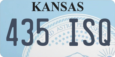 KS license plate 435ISQ