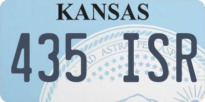 KS license plate 435ISR