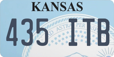 KS license plate 435ITB