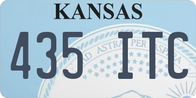 KS license plate 435ITC