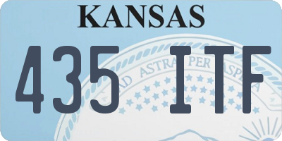 KS license plate 435ITF