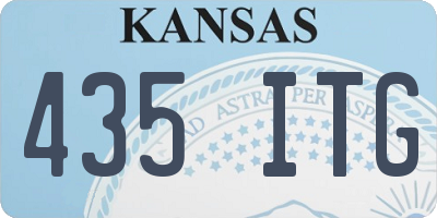 KS license plate 435ITG