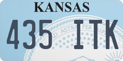 KS license plate 435ITK