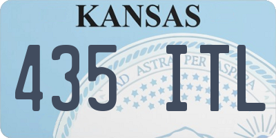 KS license plate 435ITL