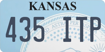 KS license plate 435ITP