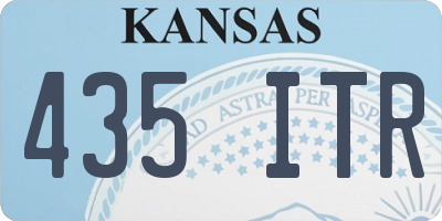 KS license plate 435ITR