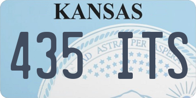 KS license plate 435ITS