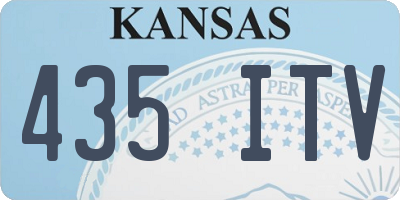KS license plate 435ITV
