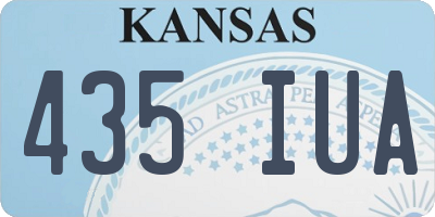 KS license plate 435IUA