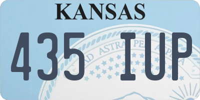 KS license plate 435IUP