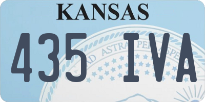 KS license plate 435IVA