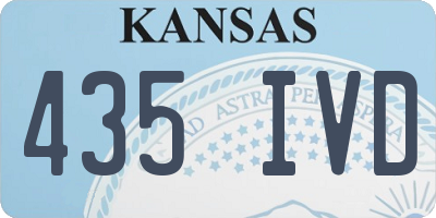 KS license plate 435IVD