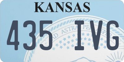 KS license plate 435IVG