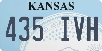 KS license plate 435IVH
